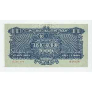 ČSR - Poukázky pro osvobozené území, 1944 - 1945, 1000 Koruna 1944, série AA, BHK.61, He.66a.s1,