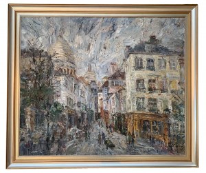 Włodzimierz Zakrzewski (1916-1992), Montmarte, Rue Norwins (1985)