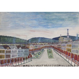 Krynicki NIKIFOR (1895-1968), Miasto Muszyna