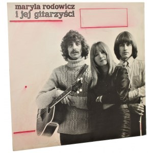 Maryla Rodowicz i jej gitarzyści Makieta okładki płyty winylowej proj. Marek Karewicz [fotomontaż]