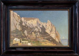 Karl Rettich (1841-1904), Pejzaż z Capri, 1885