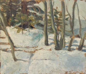 Tadeusz Kłaput (1905-1989), Zima w lesie