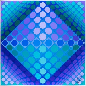 Victor Vasarely (1906-1997), Szachownica, 1979