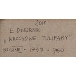 Edward Dwurnik (1943 Radzymin - 2018 Warszawa), Wrzosowe tulipany, 2018