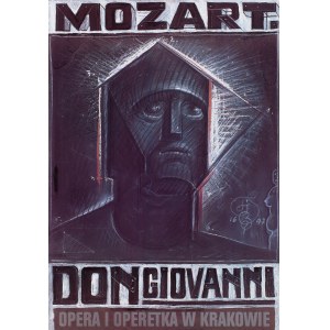 Franciszek Starowieyski (1930 Bratkówka k. Krosna - 2009 Warszawa), Plakat do opery Don Giovanni Wolfganga Amadeusza Mozarta, Opera i operetka w Krakowie, 1997