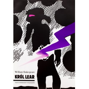 Jan Lenica (1928 Poznań - 2001 Berlin), Plakat do spektaklu Król Lear Williama Shakespeare'a,