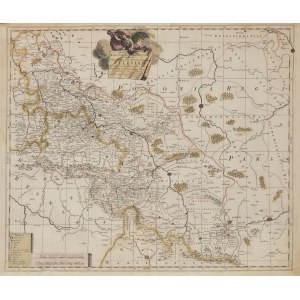 Pieter Schenk młodszy (1693 Amsterdam - 1775), Mapa Śląska, około1760
