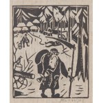 Tadeusz Makowski (1882 Oświęcim - 1932 Paryż), Starzec - alegoria czasu (ilustracja do książki Franciszki Rodis 'Z ziemi polskiej'), około1920