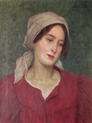 Marcin Franciszek SAMLICKI (1878-1945), Portret wieśniaczki, 1909