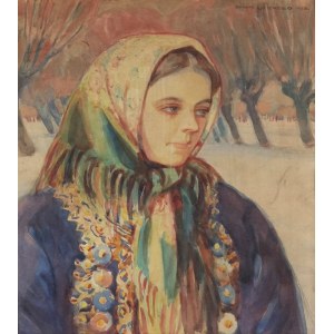 Henryk UZIEMBŁO (1879-1949), Wiejska dziewczyna, 1918