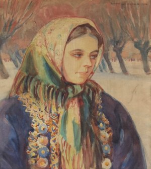 Henryk UZIEMBŁO (1879-1949), Wiejska dziewczyna, 1918