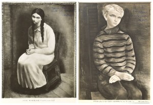 ATELIER J. ROSEMN, Paryż, Zestaw dwóch fotografii obrazów Mojżesza Kislinga (1891-1953)