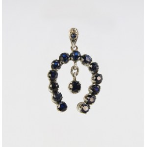 Pendant with sapphires