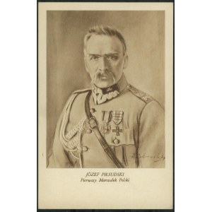 Józef Piłsudski, pierwszy Marszałek Polski, mal. A. Dobrowolski,