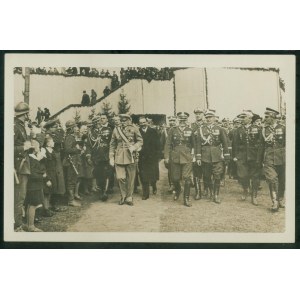 Józef Piłsudski podczas Rewii Kawalerii na Błoniach Krakowskich, 1933, fot. W. Czechowicz,