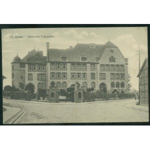 Wałcz - Dt.-Krone, Miejska Szkoła Ludowa, Scharr u. Dathe, Trier, ok. 1910.
