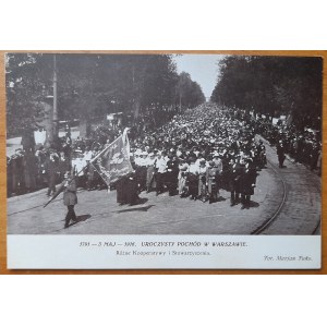 Trzeci Maja 1916. Uroczysty pochód w Warszawie