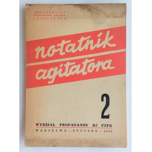 Notatnik agitatora 2, Warszawa 1950 r.