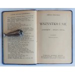 Żeromski, Wszystko i nic : (Popiołów - sprawa druga), 1923 r.