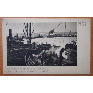 Gdynia 1929. Port widok ogólny.