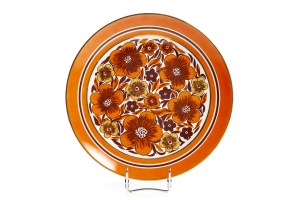 Patera dekoracyjna z motywem kwiatowym - Zakłady Porcelany Stołowej Ćmielów