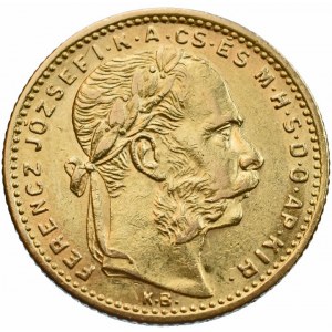 FJI 1848-1916, 8 zlatník 1885 KB, vlas.škr.