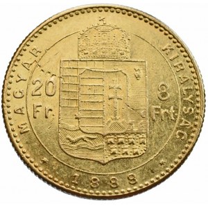 FJI 1848-1916, 8 zlatník 1888 KB, nep.škr.