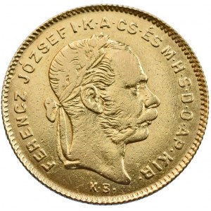 FJI 1848-1916, 4 zlatník 1880 KB, zc.nep.škr., R