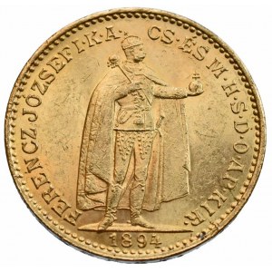 FJI 1848-1916, 20 koruna 1894 KB, vlas škr.
