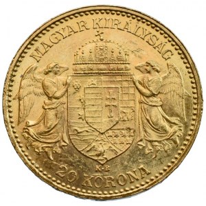 FJI 1848-1916, 20 koruna 1897 KB, vlas škr.