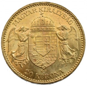 FJI 1848-1916, 20 koruna 1899 KB, vlas škr.