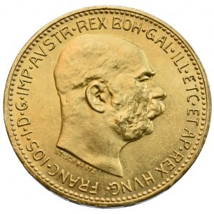 FJI 1848-1916, 20 koruna 1915 b.z., novoražba