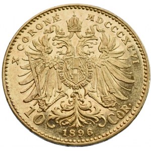 FJI 1848-1916, 10 koruna 1896 b.z., vlas.škr., zc nep.hr.