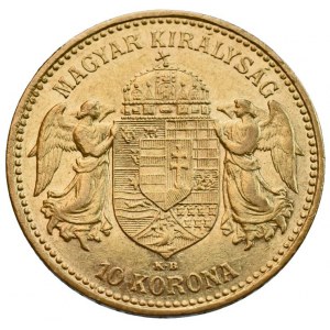 FJI 1848-1916, 10 koruna 1900 KB, vlas.škr., zc nep.hr.