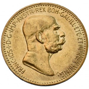 FJI 1848-1916, 10 koruna 1909 b.z., vlas.škr.