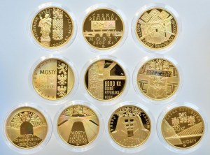 ČR 1993-, Kompletní sada zlatých mincí z cyklu 