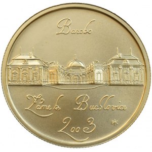 ČR 1993-, 2000 Kč 2003 - Baroko - zámek Buchlovice, Au 0,9999, 6.22 g, 20 mm, náklad 2500 ks, etue, kapsle, certifikát