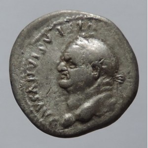 Vespasian 69-79, denár, poprsí doleva, rv: IOVIS CVSTOS, RIC 850