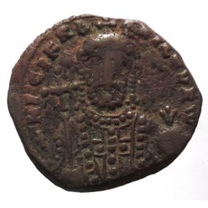 NICEPHORUS 963-969, follis 24 mm, poprsí císaře, hvězda a měsíc / čtyřřádkový nápis. Constantinopol, Sear 1785