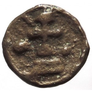 BASIL I. Makedonský 867-886, velké B / kříž na dvou stupních. Mc. Cherso, Sear 17127