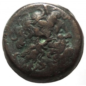 Egypt, PTOLEMAIOS VI. 180-145 př. Kr, bronz 28 mm, Zeus Ammon / Dvojice orlů, roh hojnosti. SG 7900