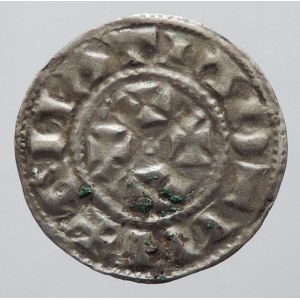 Francie, Vicomti z Limoges cca 1020-1100, anonymní denár b.l. Duplessy 844-847 var.