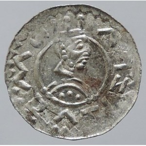 Vratislav II. 1061-1092, denár Cach 354 vysoká koruna, nep.ned. 0,571g