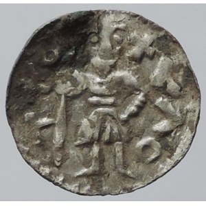 Ota I. Sličný 1061-1087, denár Cach 372, VP 35, nalomený okr., dr.st.kor. 0,467g RR