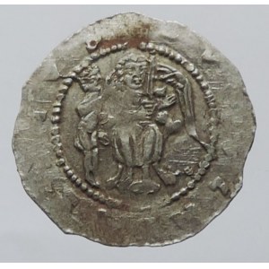 Vladislav II. 1140-1172, denár Cach 556, var.kulička u krku, dr.ned. 0,802g