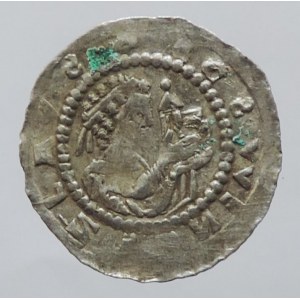 Vladislav II. 1140-1172, denár Cach 557, dr.ned., dr.st.kor. 0,686g
