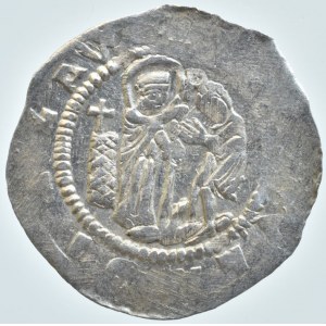 Vladislav II. 1140-1172, denár Cach 587var., otočené písmeno E v ploše rev., ned.opis, R
