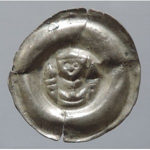 Václav II. 1278-1305, brakteát střední Cach 961, napr. 0,442g