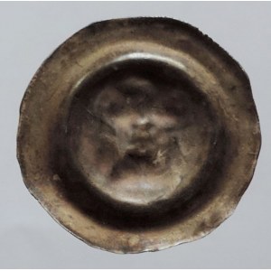 Václav II. 1278-1305, malý brakteát (orlice), Cach - , 0,394g/19mm, patina