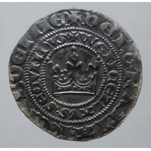 Václav II. 1278-1305, pražský groš Sm.2, tmavá patina 3,587g